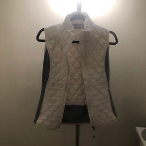 Never worn white/grey Athleta vest